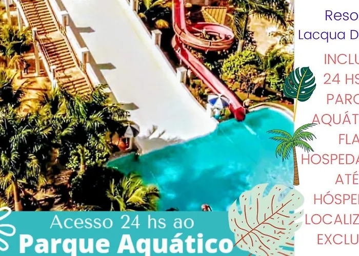 Resort Lacqua Di Roma Com Super Parque Aquatico Incluso Para Sua Familia!
